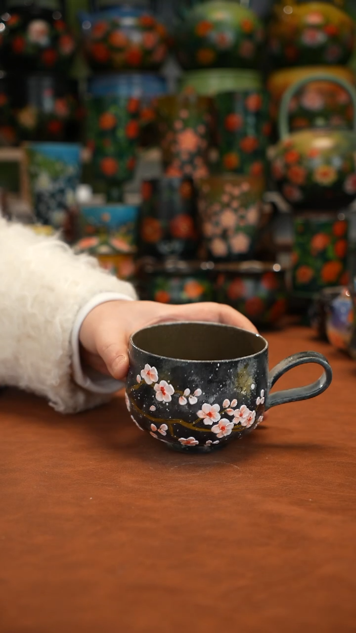 油画   釉下彩   杯子