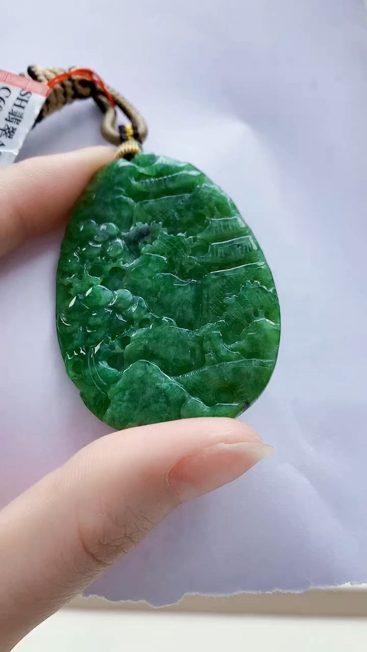 未镶嵌定制翡翠4852ry-毛货挂件97