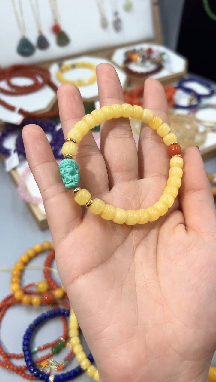 【闪购商品】蜜蜡手链未镶嵌蜜蜡单圈手串