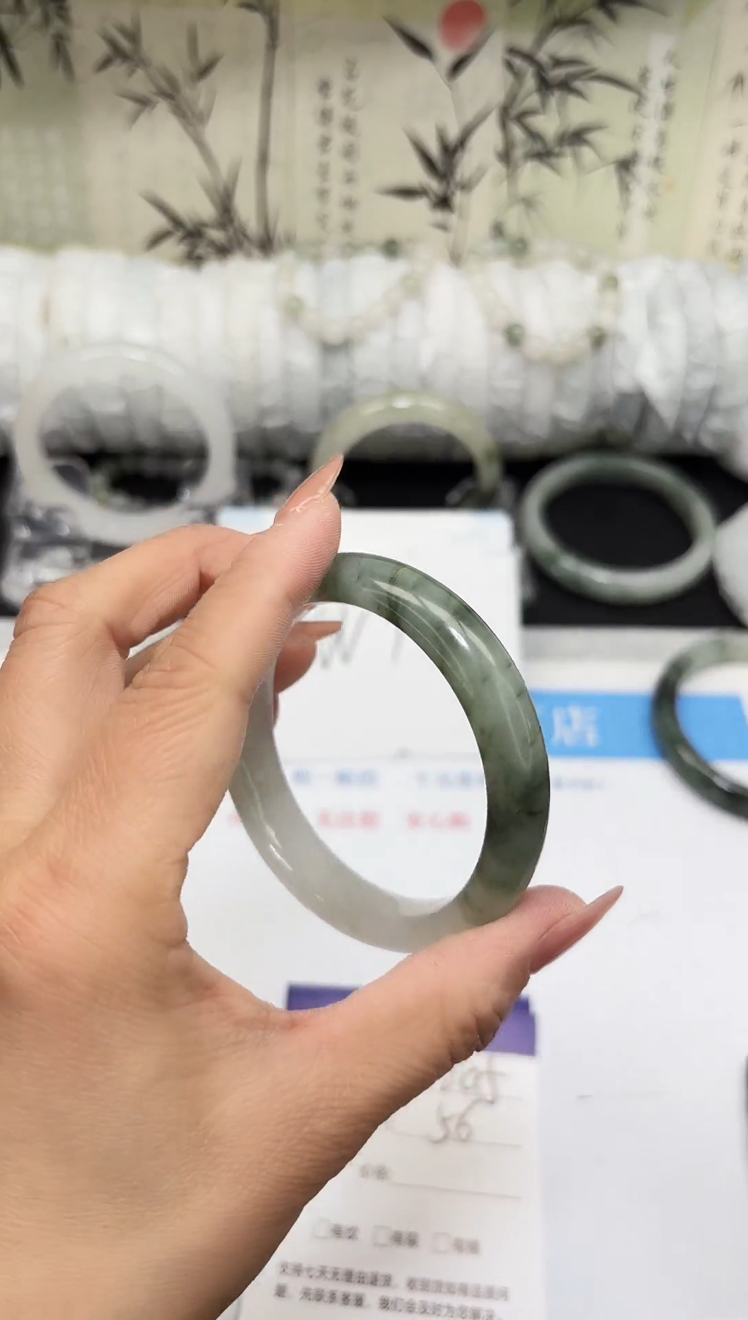 未镶嵌手镯石英质玉A205-55/56/57