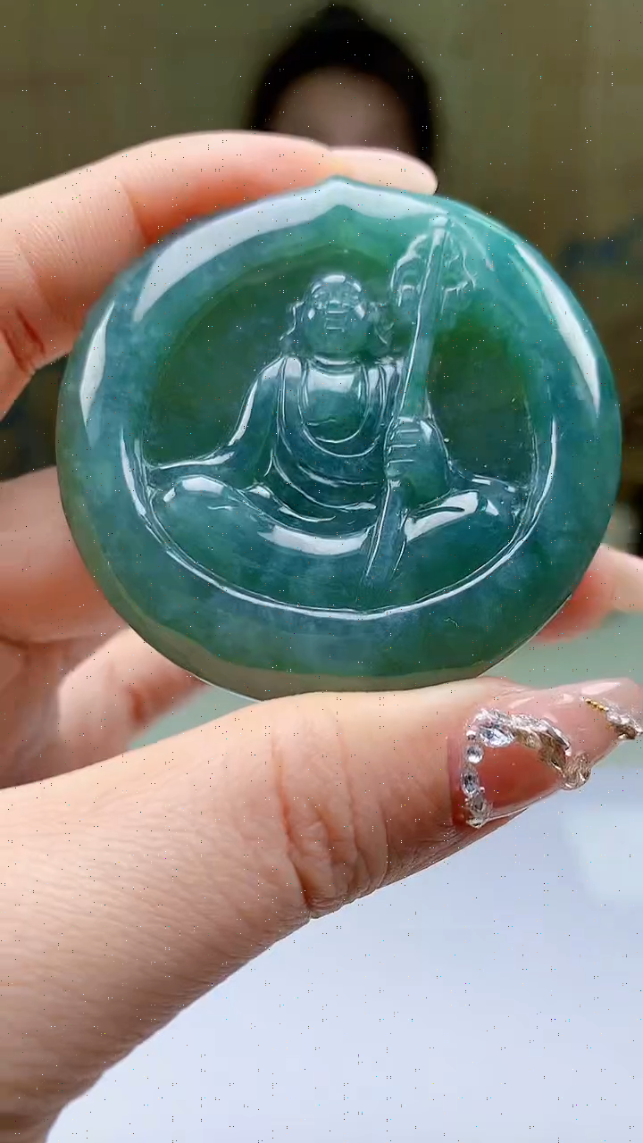 【闪购商品】定制翡翠未镶嵌4902ty-毛货挂件162