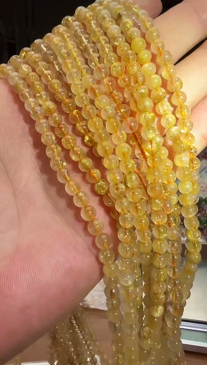 未镶嵌手链水晶发晶多圈  卡5 多样性发一