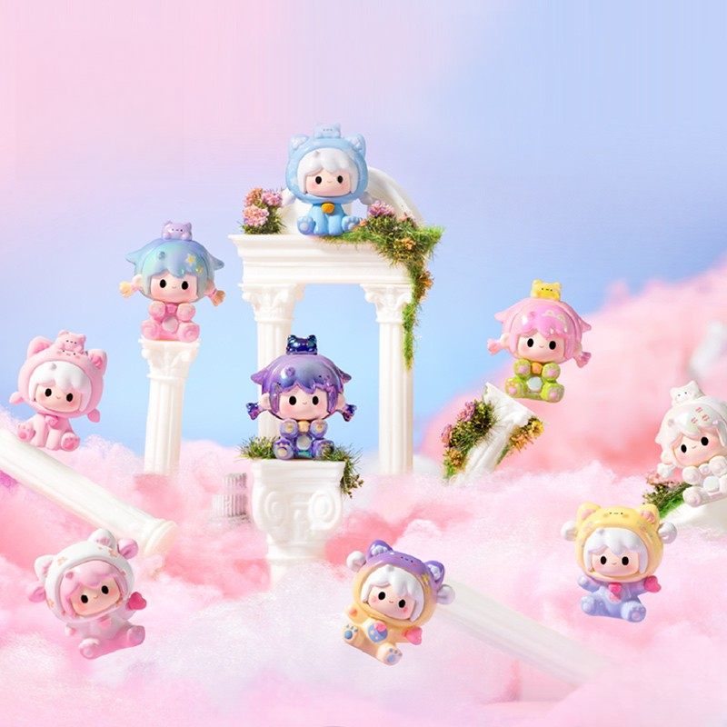 悠悠盲盒萌粒UU小喵的出行时光盲盒萌粒可爱摆件