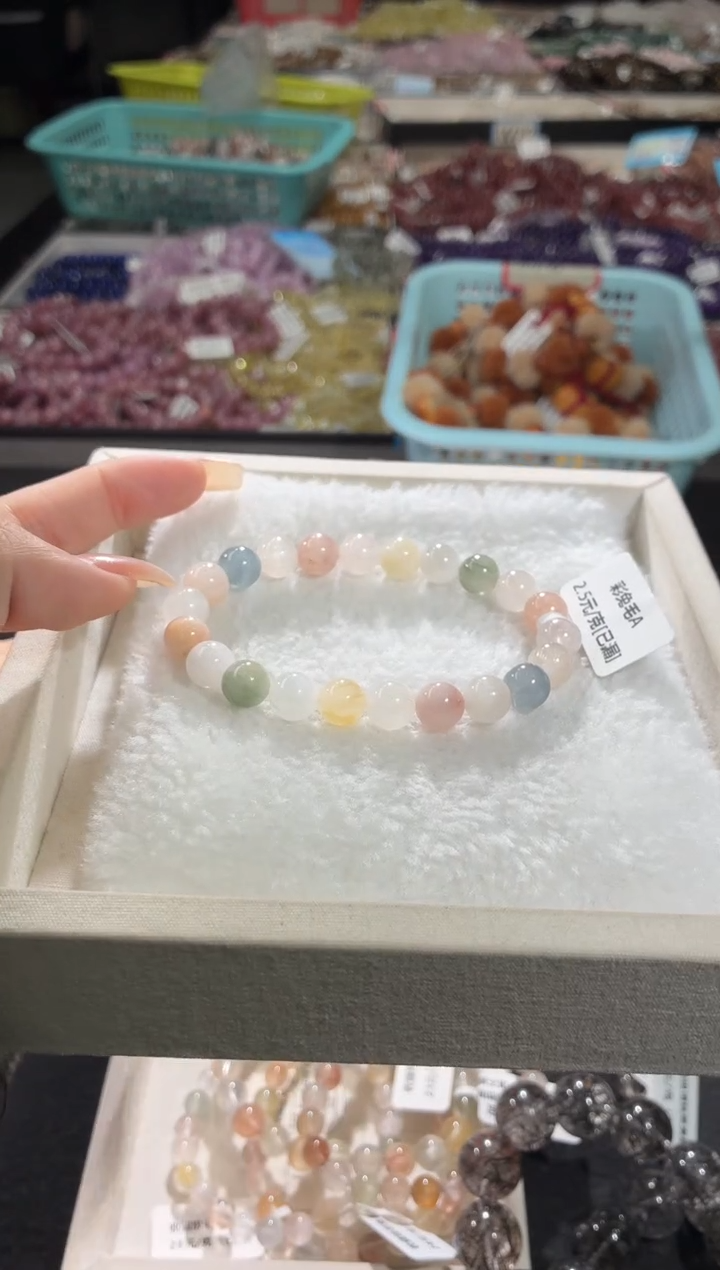 未镶嵌手链水晶400号 多样性发一G  8+