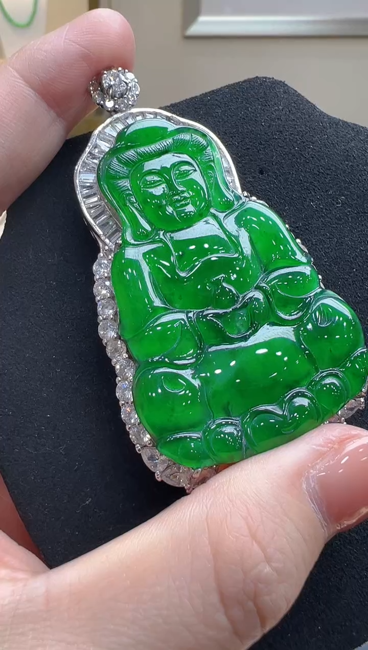 【闪购商品】翡翠吊坠(不含链)银S925镶嵌多样性发货拍一发一