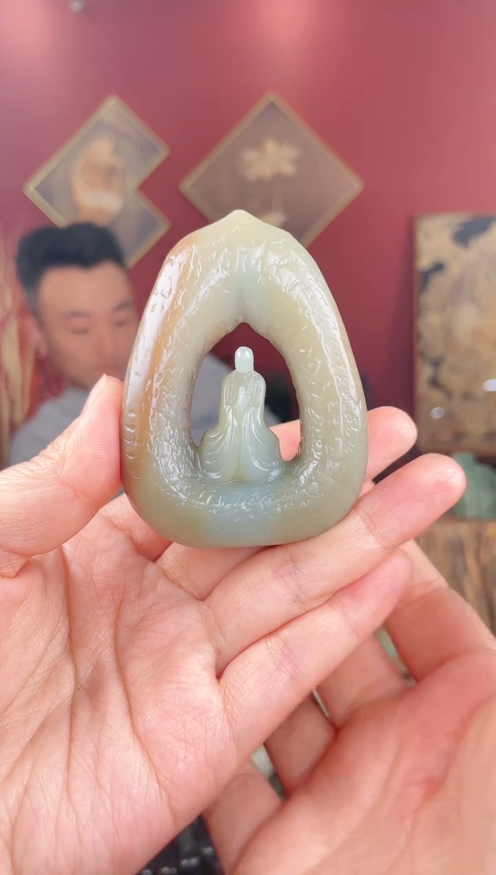 【闪购商品】和田玉颈饰未镶嵌悟道