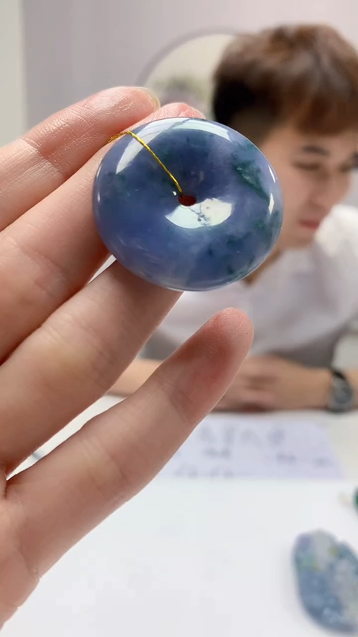【闪购商品】定制翡翠未镶嵌4868zm-毛货挂件扣子300