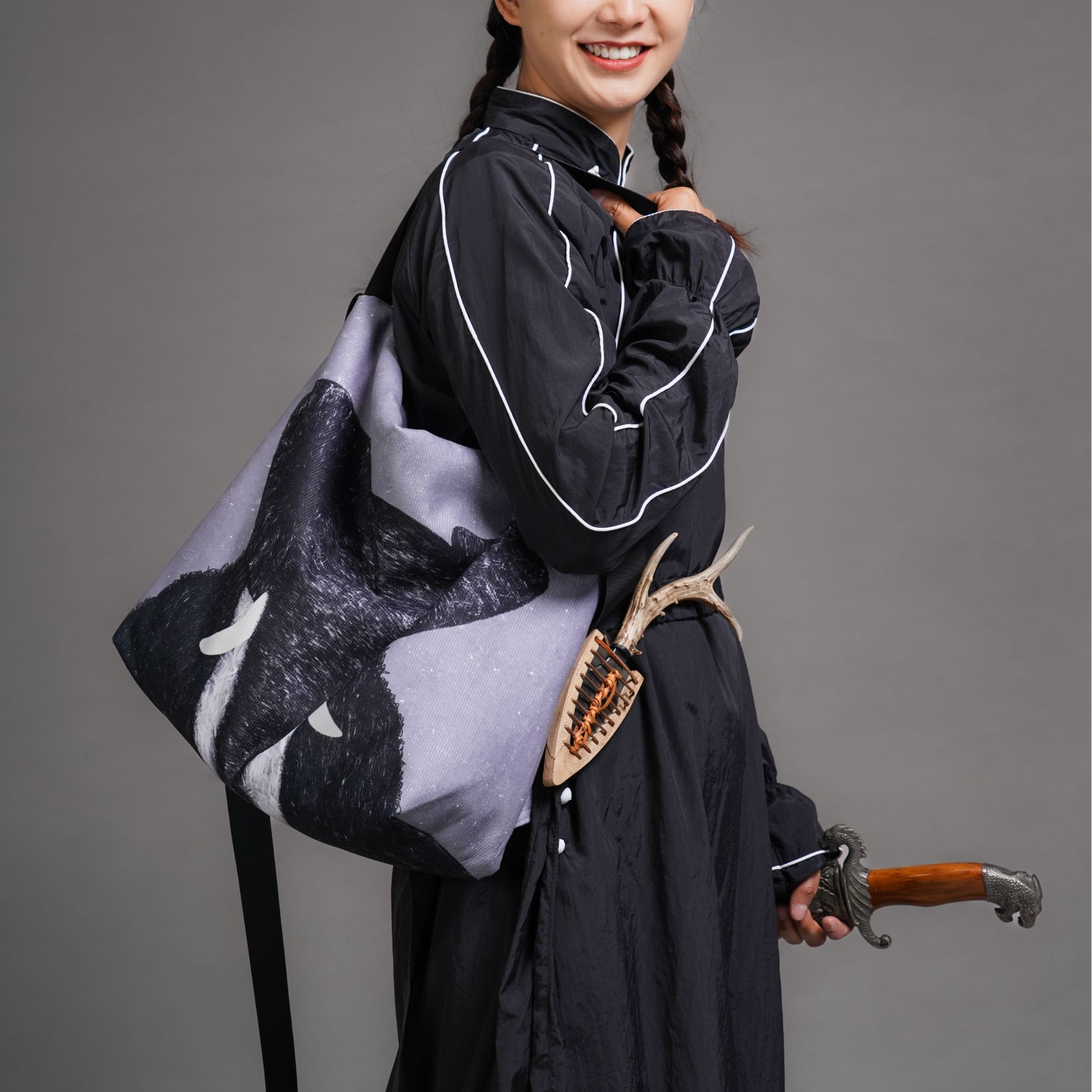 无则艺【镇店之宝】大象艺术休闲原创多用单肩包斜挎双肩包百搭