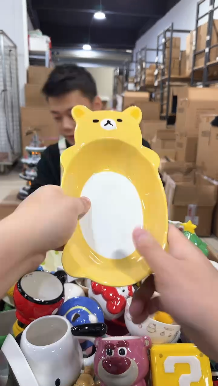 瓷片原盒熊弟大肚碗