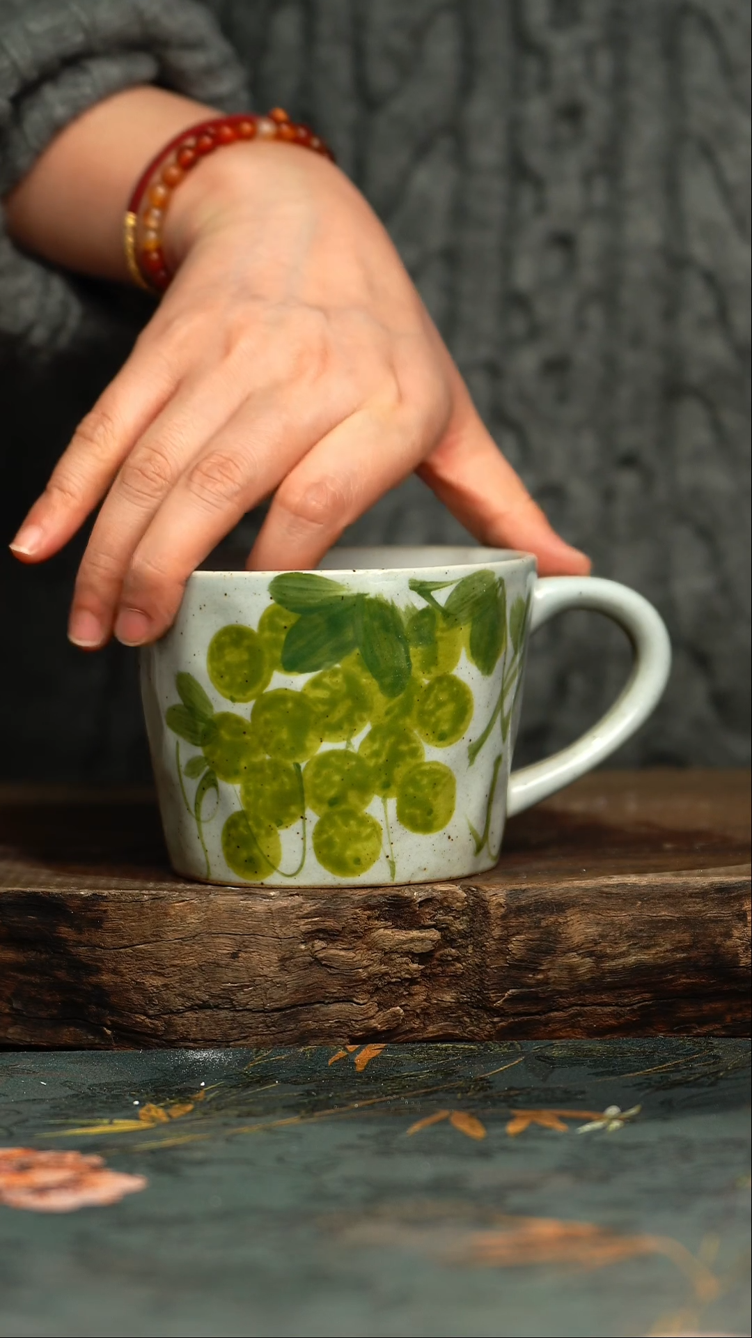 【闪购商品】杯杯釉下彩手工手绘同款陶器