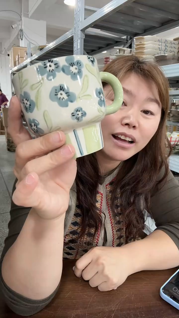 陶瓷蓝铃花花马克杯