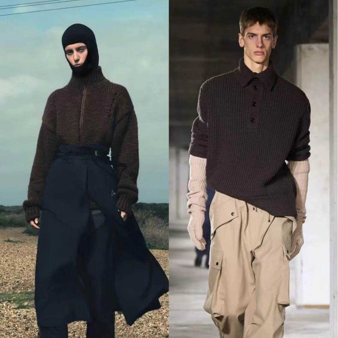 46号链接穿搭秋冬设计轻奢时尚百搭高级感针织毛衣7107