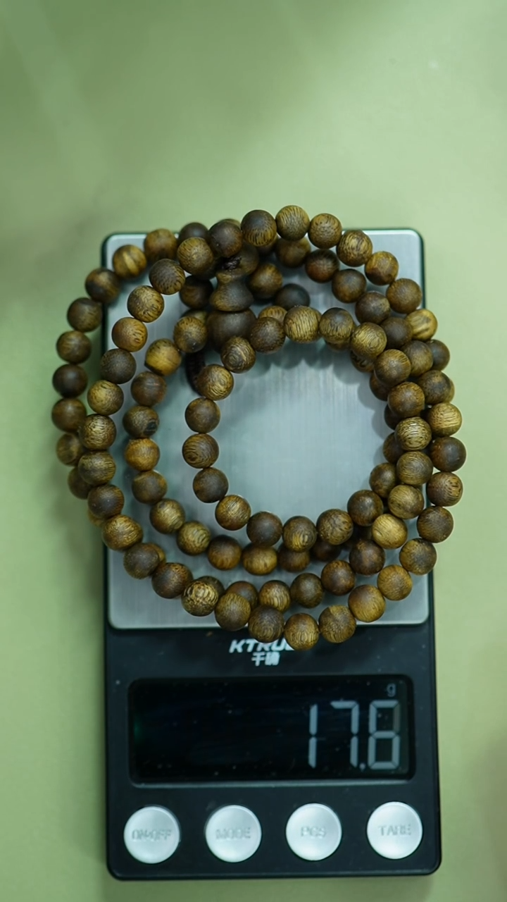 【闪购商品】沉香手串7mm多圈圆珠18g