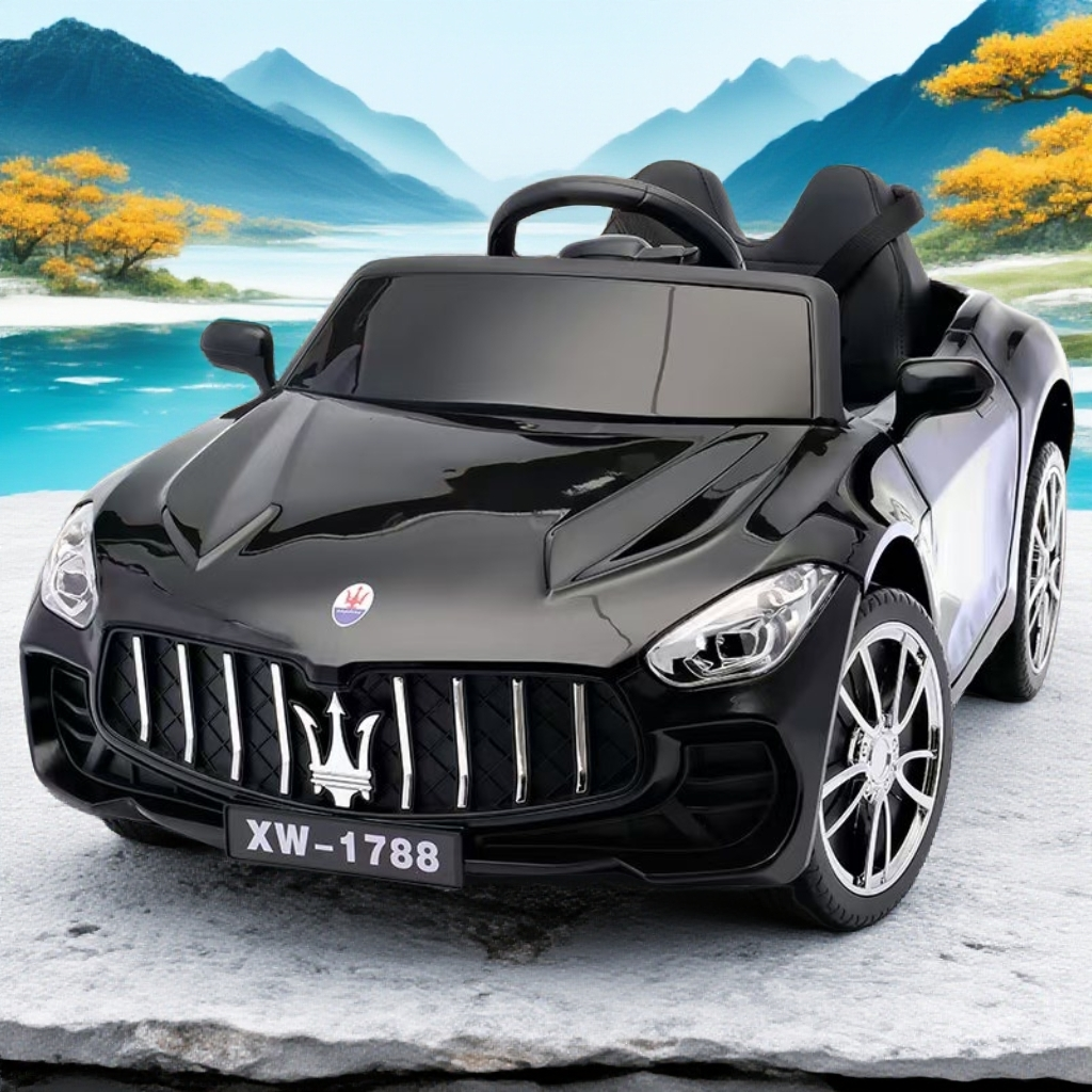 延振特供：1-6岁可自驾遥控手机四驱玛莎轿跑