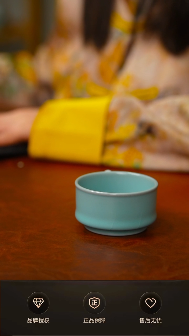 一级仿古支钉扳指杯 简匠底款