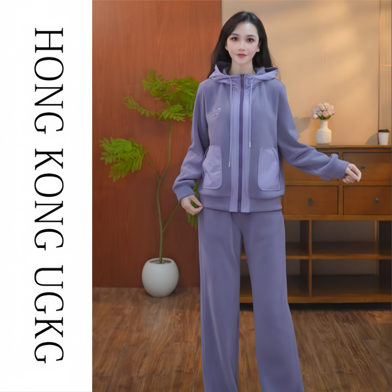 UGKG运动套装2025新款女秋贵夫人品牌外套二件套KK-73254ZH233