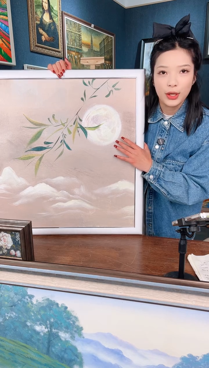 【闪购商品】油画7号 60*80 花好月圆-手绘油画