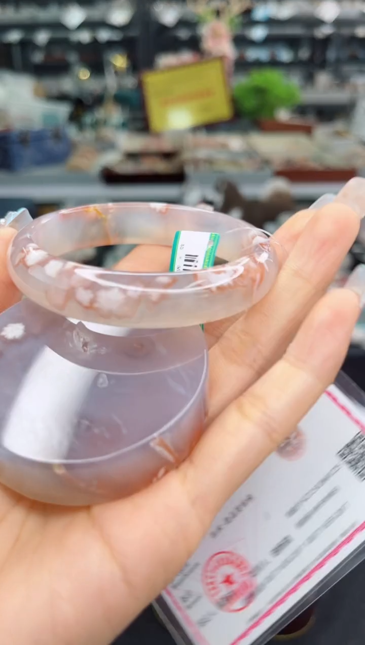 【闪购商品】石英质玉手镯未镶嵌58圈口（赠品镯心）S9288