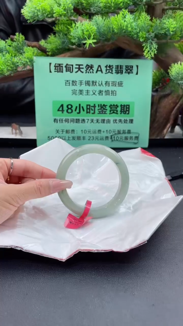 【闪购商品】翡翠手镯未镶嵌10翡翠手镯（微瑕）