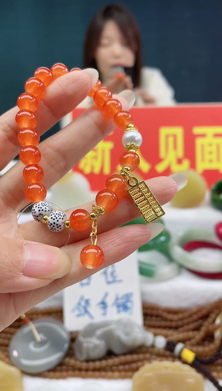 【闪购商品】玛瑙/玉髓颈饰合金8