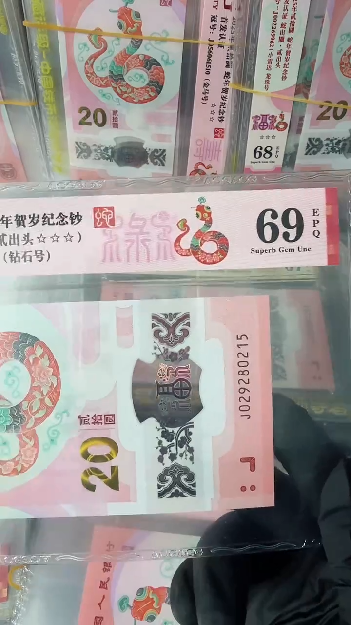 【闪购商品】2025年蛇钞单张J029280215