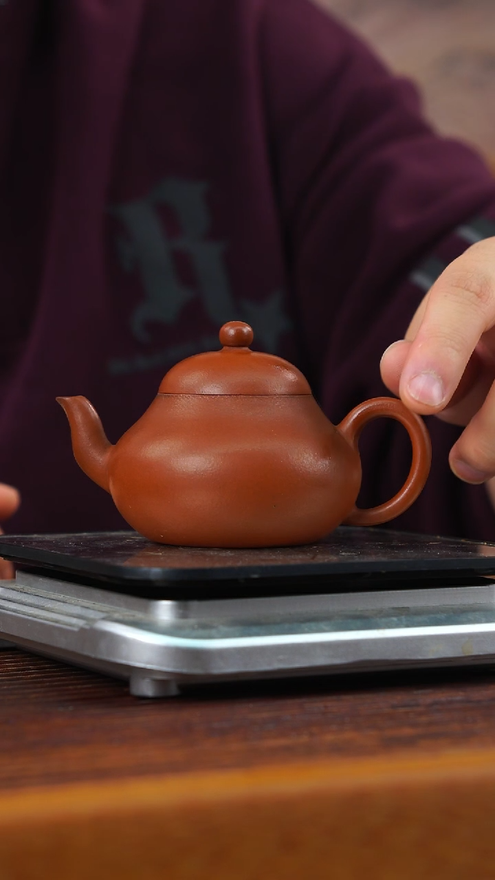 茶壶紫砂薄胎梨形壶135CC