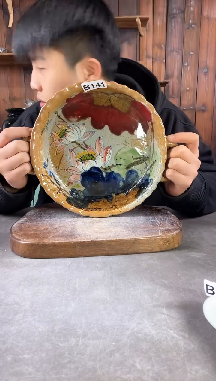 【闪购商品】碗141，手工手绘，新年快乐！