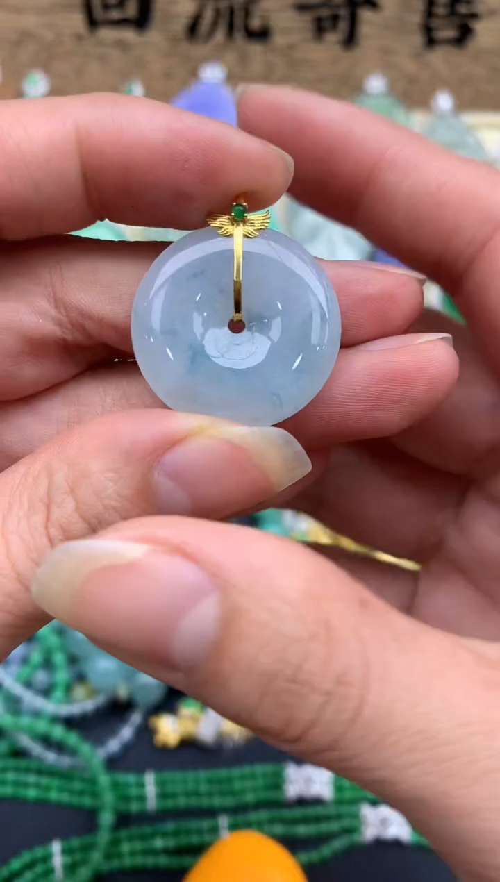 【闪购商品】翡翠颈饰18K金镶嵌263-中国好珍宝