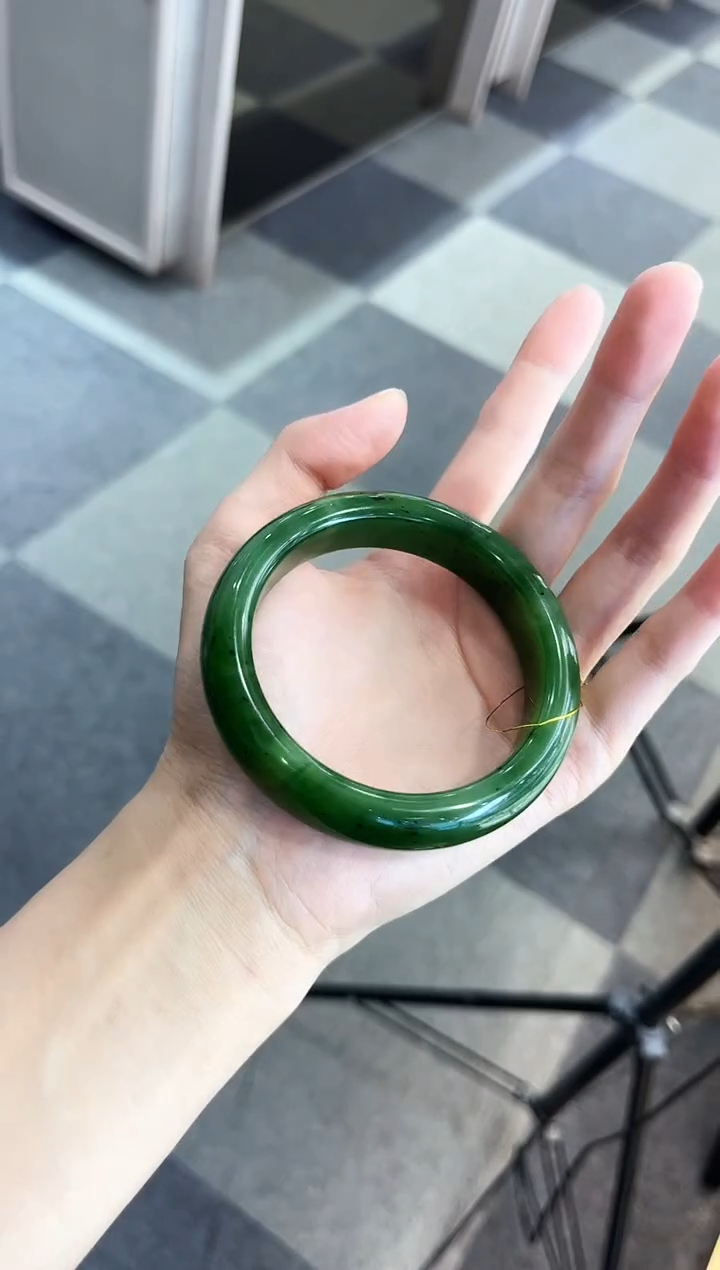 【闪购商品】和田玉（碧玉）未镶嵌手镯多样性发其一 57 58