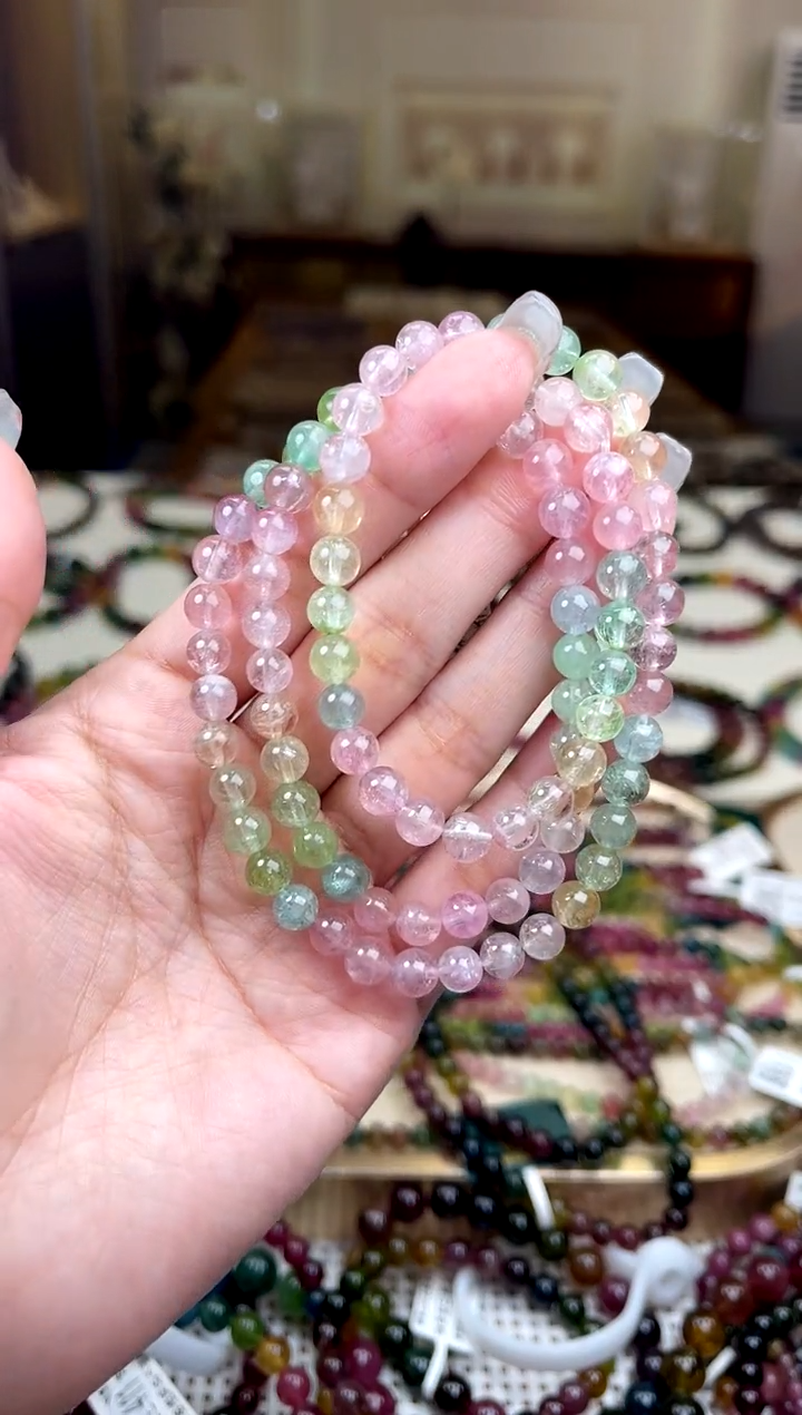 【闪购商品】碧玺/未镶嵌6mm+碧玺多圈多样性发货