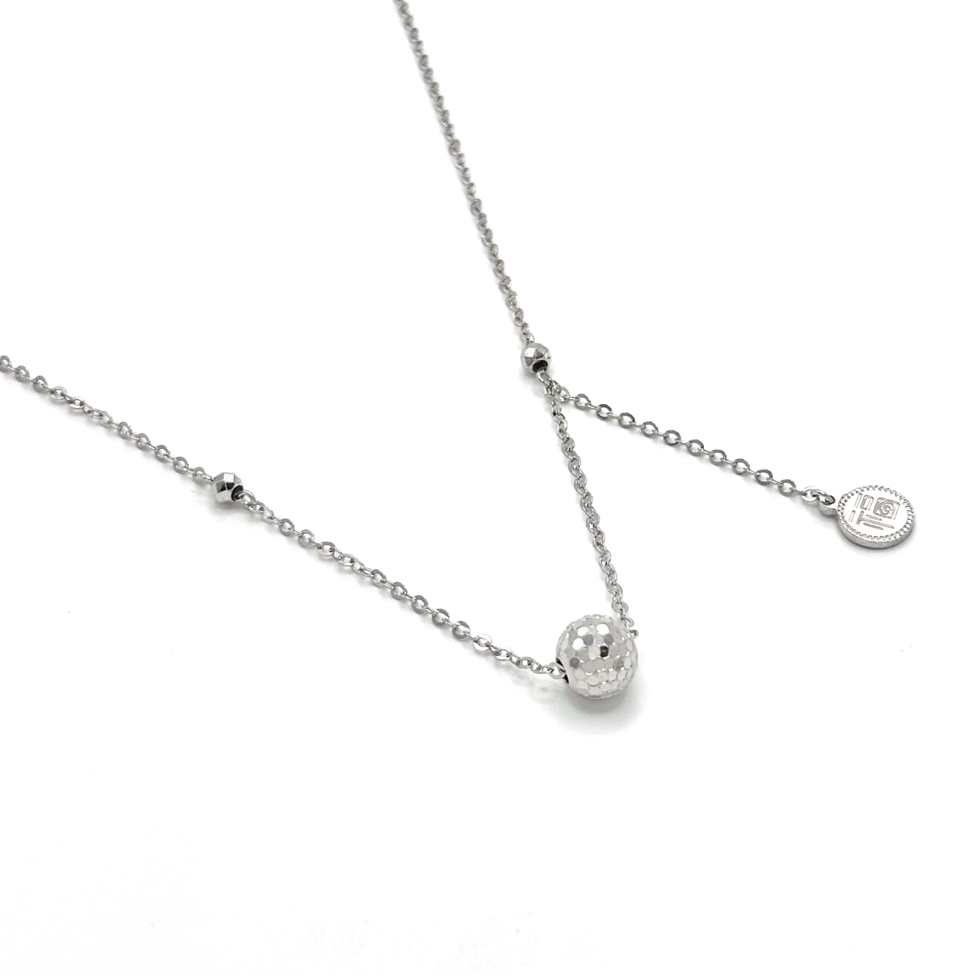 铂金PT950闪耀龙鳞有求必应套链福牌福气项链时尚大方两戴百搭