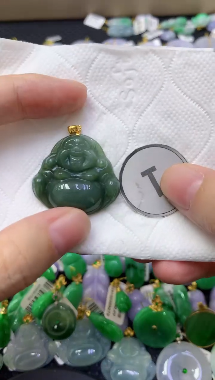 颈饰未镶嵌翡翠天然缅甸翡翠A货