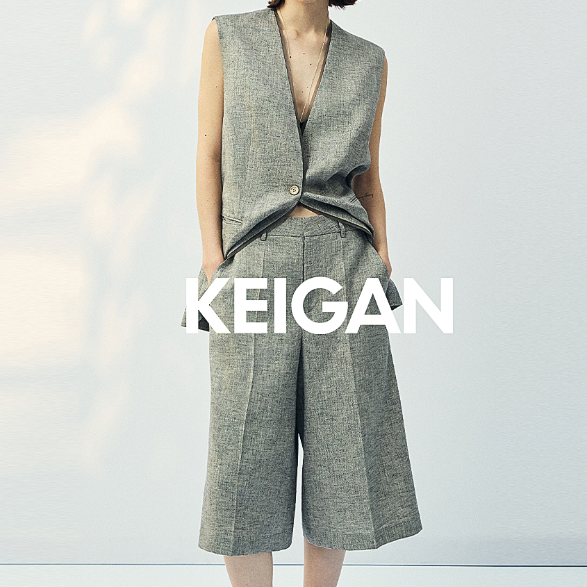 开间/细闪金银丝轻薄舒爽色染亚麻 欧根纱出芽拼接马甲西裤套装