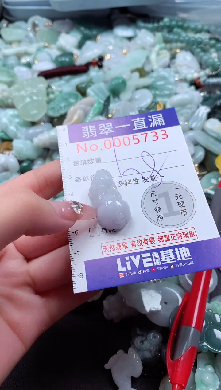 翡翠未镶嵌吊坠(不含链)5733