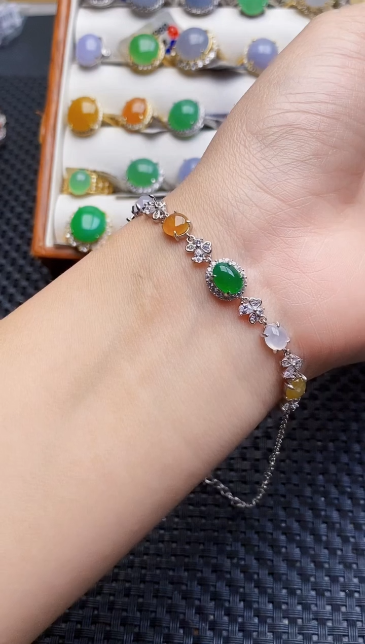 银S925镶嵌戒指翡翠2211