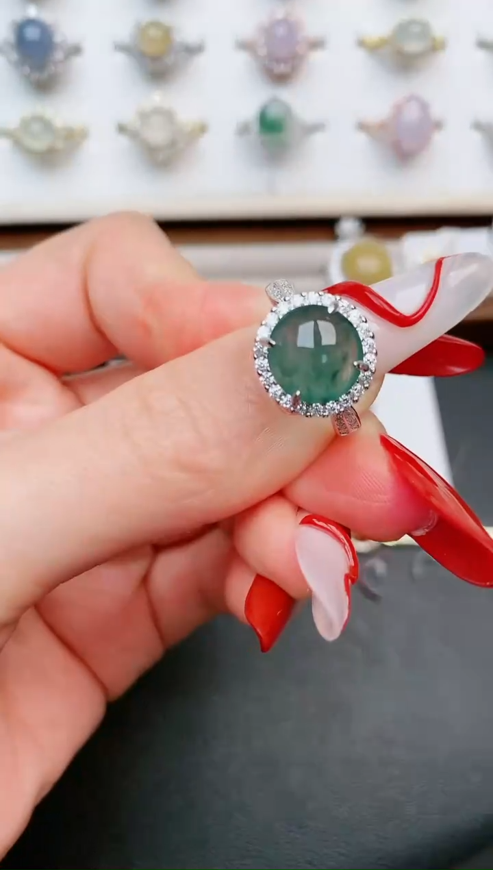 【闪购商品】翡翠戒指银S925镶嵌.....