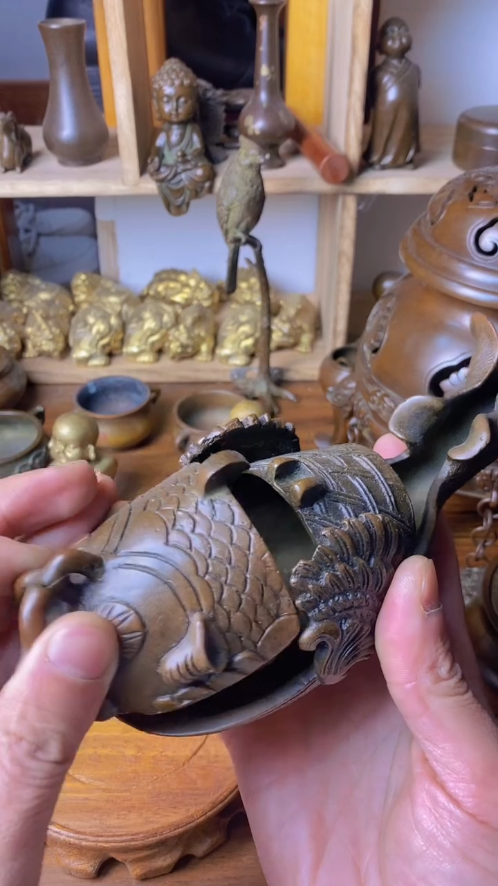 【闪购商品】苏工 普工精品铜 摆件熏香炉/摆件