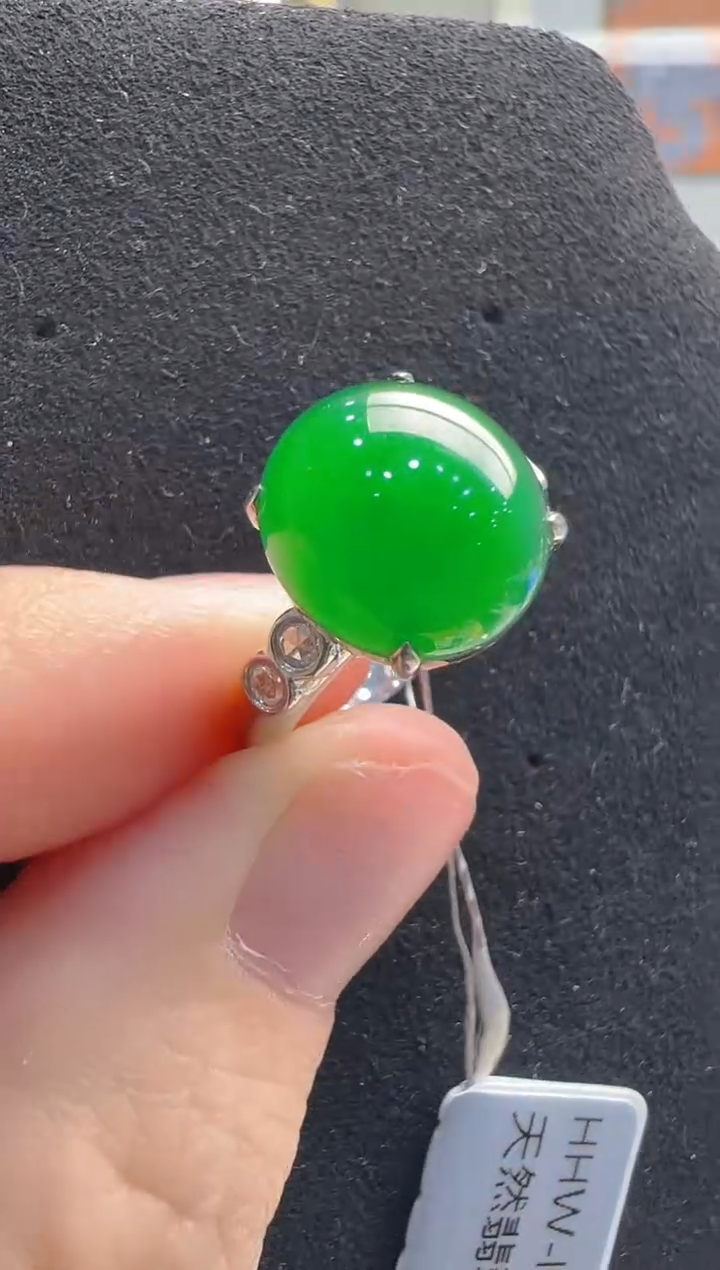 【闪购商品】翡翠戒指18K金镶嵌多样性发货拍一发一