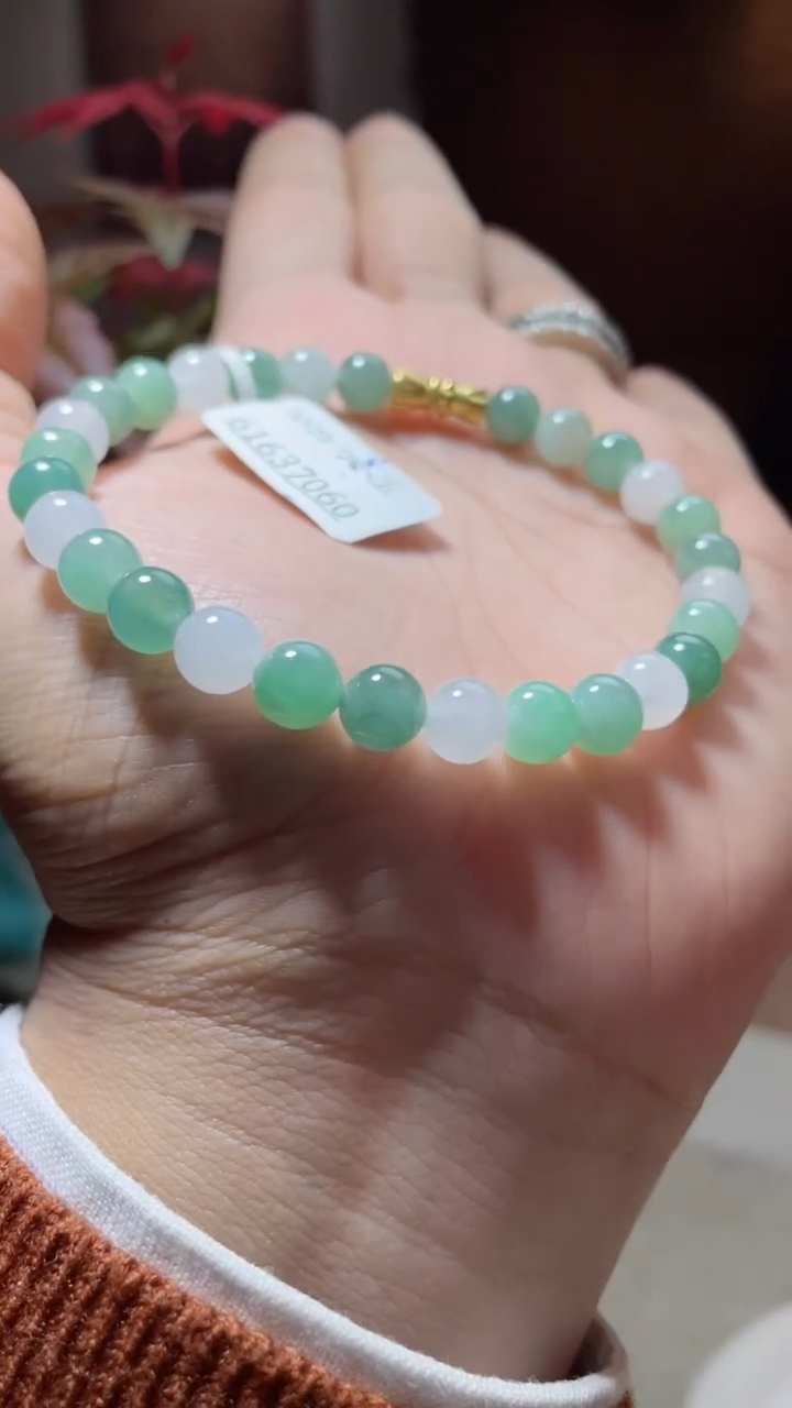 未镶嵌手链翡翠珠串