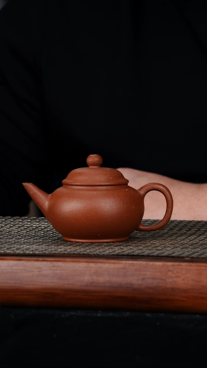 茶壶紫砂原矿生砂朱泥水平180cc