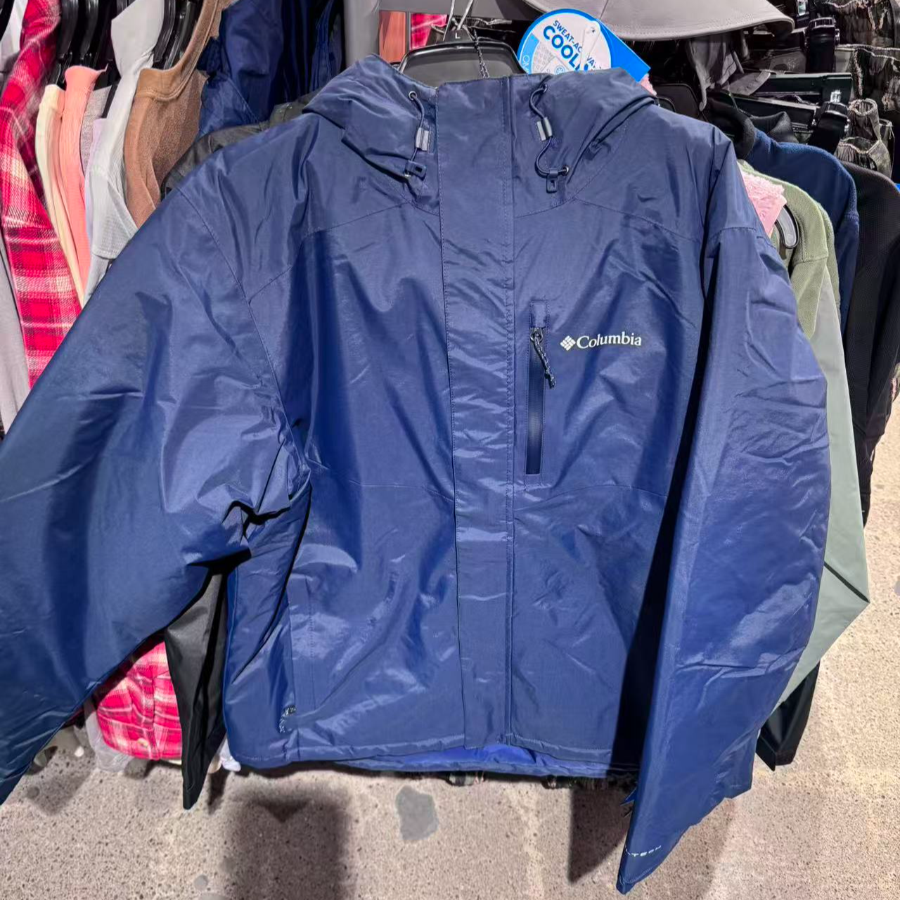 Columbia/哥伦比亚男士连帽热反射棉服L码