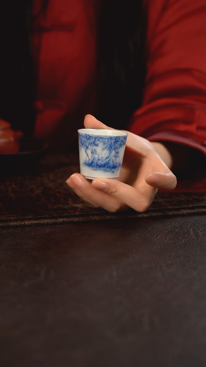 【闪购商品】杯聚澜堂灵石竹子小竹节杯