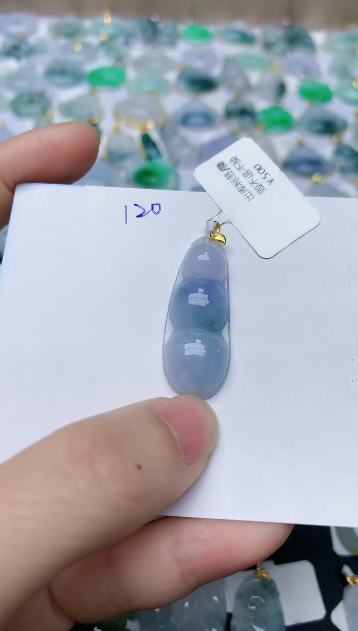 【闪购商品】翡翠颈饰18K金镶嵌天然翡翠A货    120