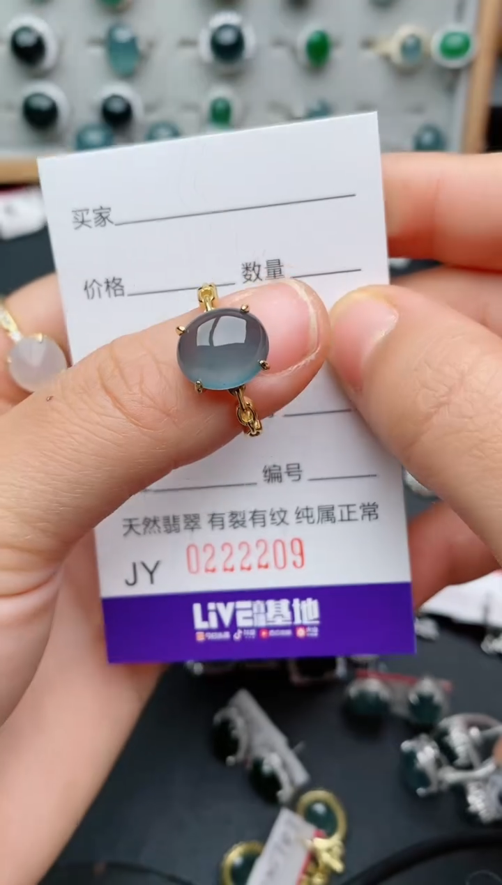 银S925镶嵌戒指翡翠✨*燃.