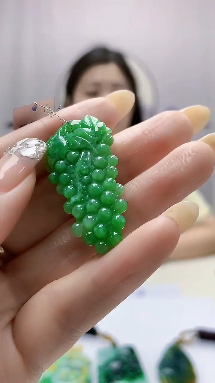 定制翡翠未镶嵌0405DD-毛货挂件赠金扣79