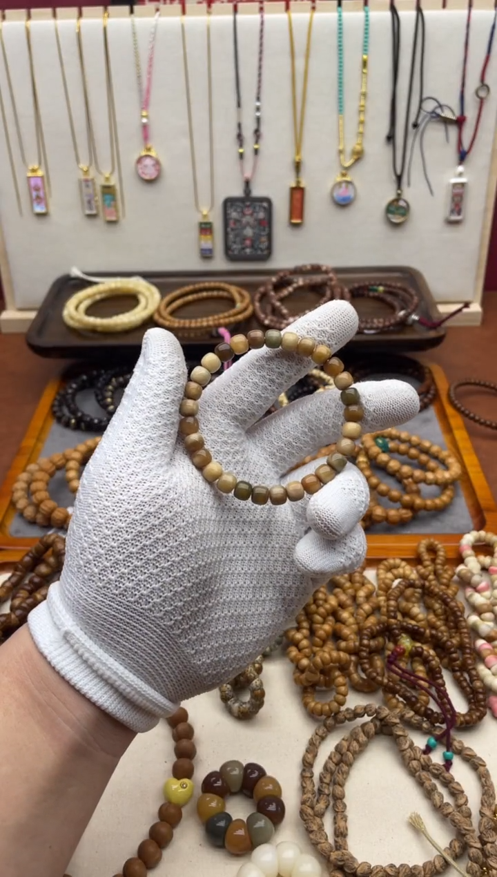 手串龙脊菩提钢***?龙脊菩提多宝腰纹8mm老型手串