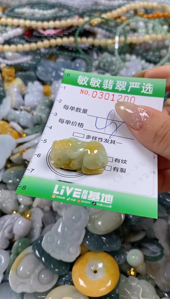 翡翠未镶嵌颈饰闪购0301200