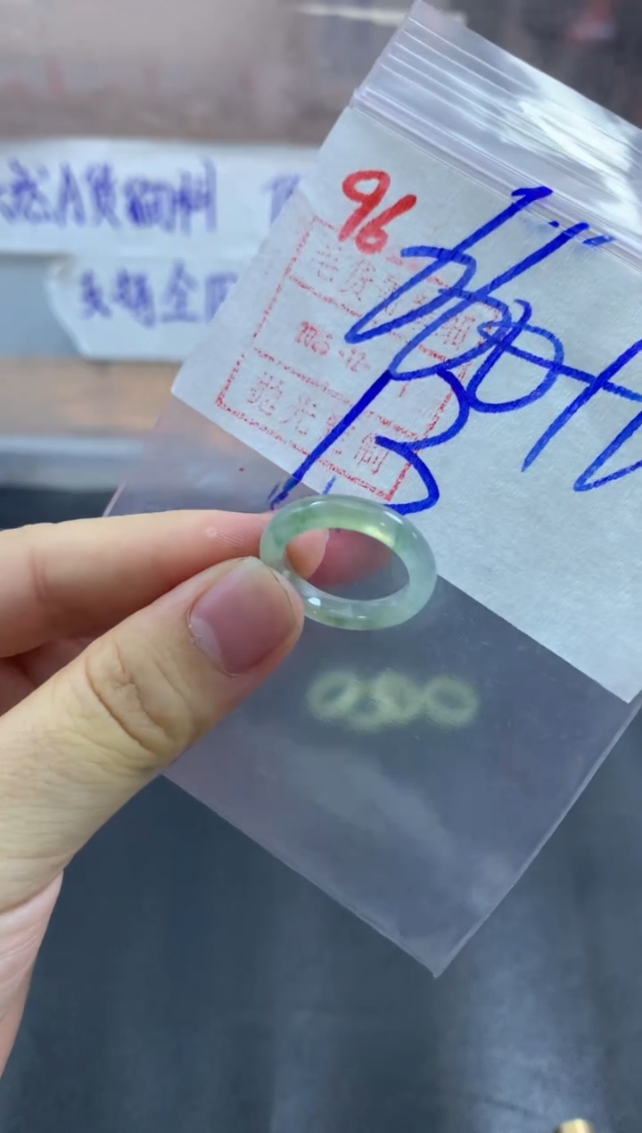 未镶嵌定制翡翠戒圈13#670毛货需精细抛光