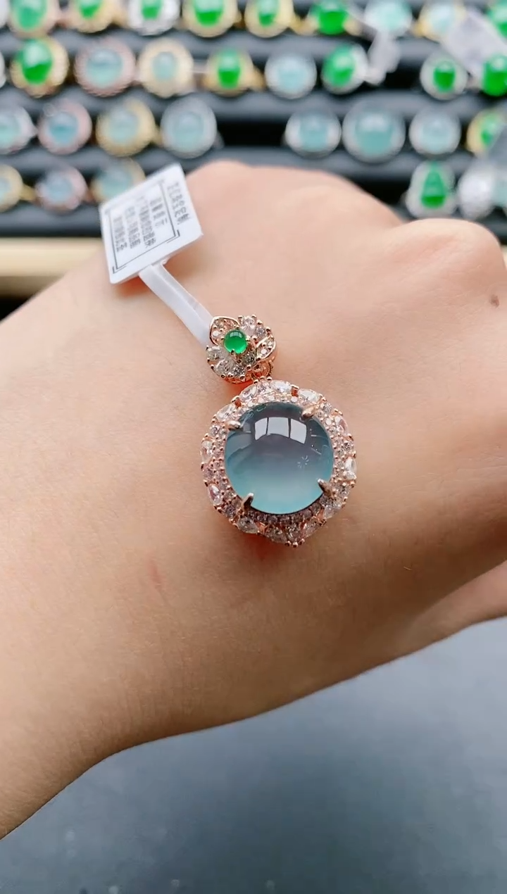 【闪购商品】翡翠戒指银S925镶嵌1111111