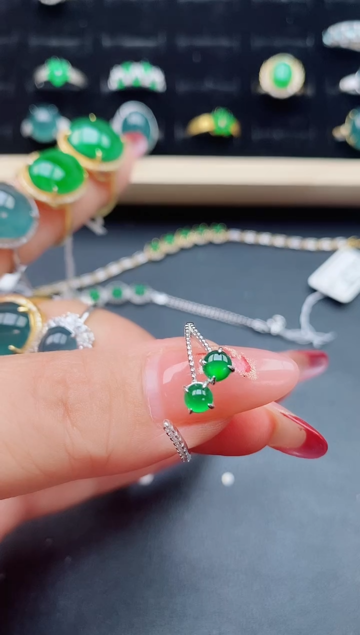 【闪购商品】翡翠戒指银S925镶嵌321321